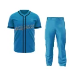 Custom Baseball Uniform Set – Button-Up Jersey & Matching Pants | Team Sportswear