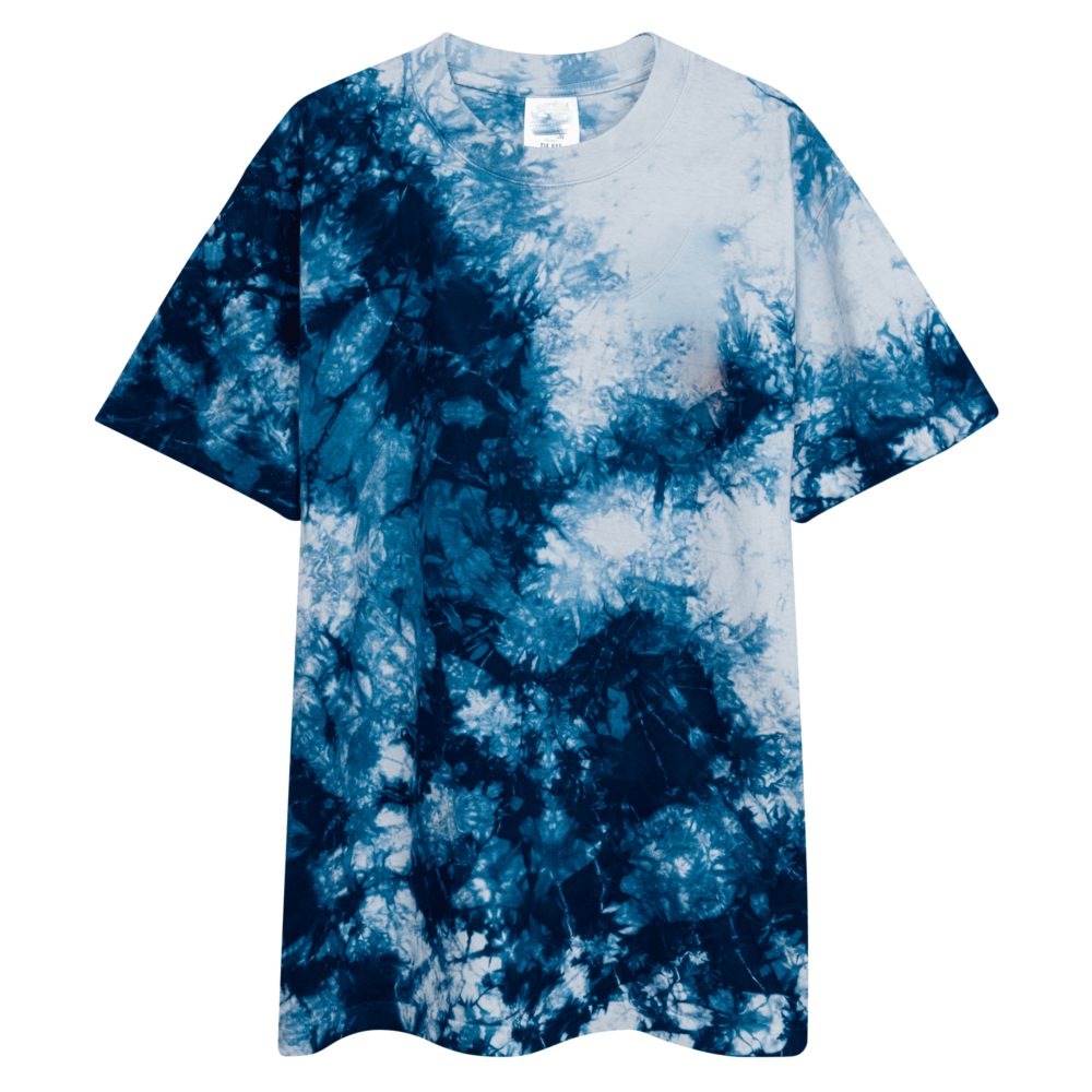 Unisex Blue Tie-Dye T-Shirt – Half Sleeves | Trendy & Comfortable Casual Wear