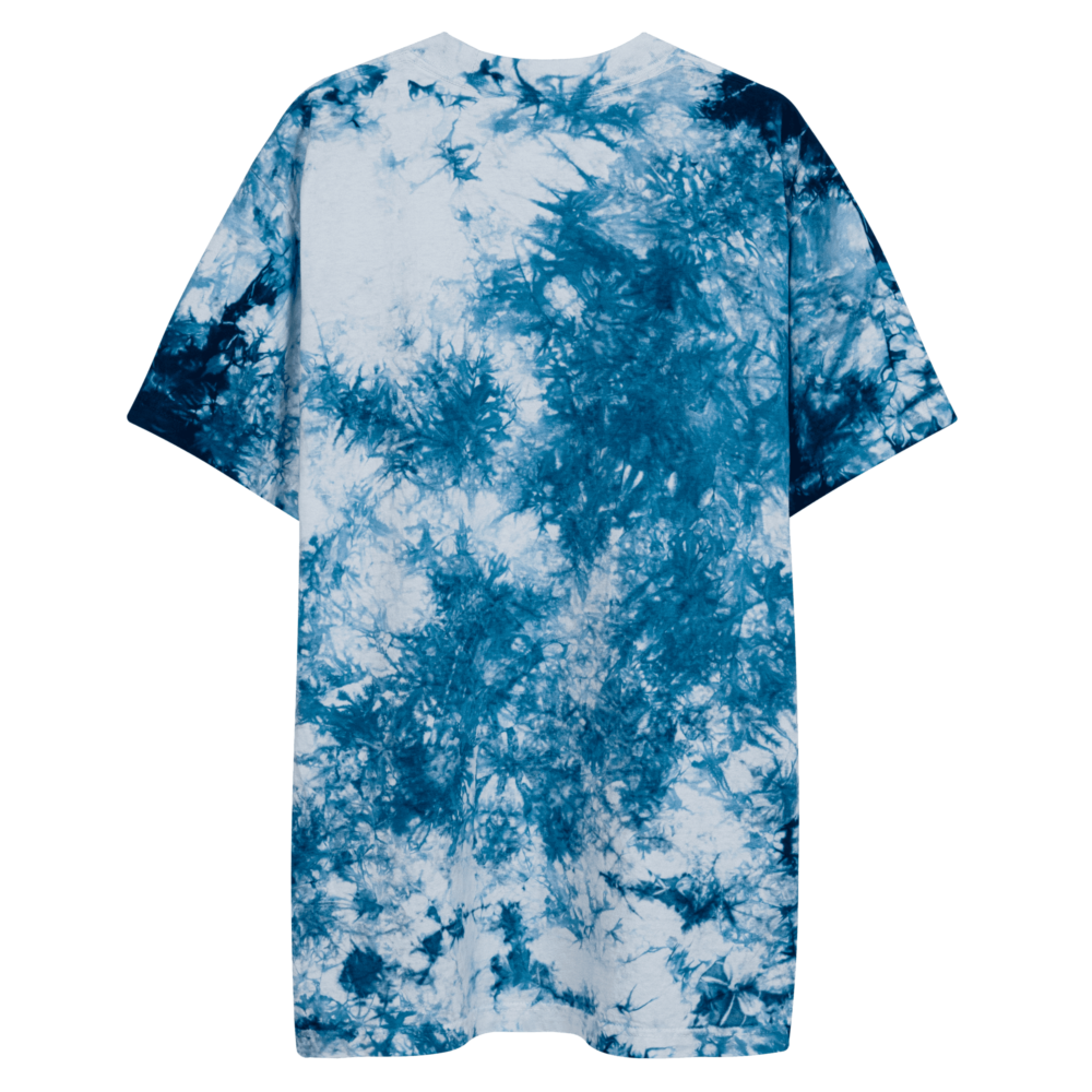 Unisex Blue Tie-Dye T-Shirt – Half Sleeves | Trendy & Comfortable Casual Wear - Image 2