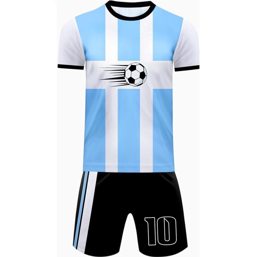 Kids’ Custom Soccer Uniform – Personalized Jersey & Shorts Set with Team Name & Logo