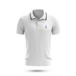 Men’s White Polo Shirt – Premium Fabric | Turn-Down Collar & Half Sleeves