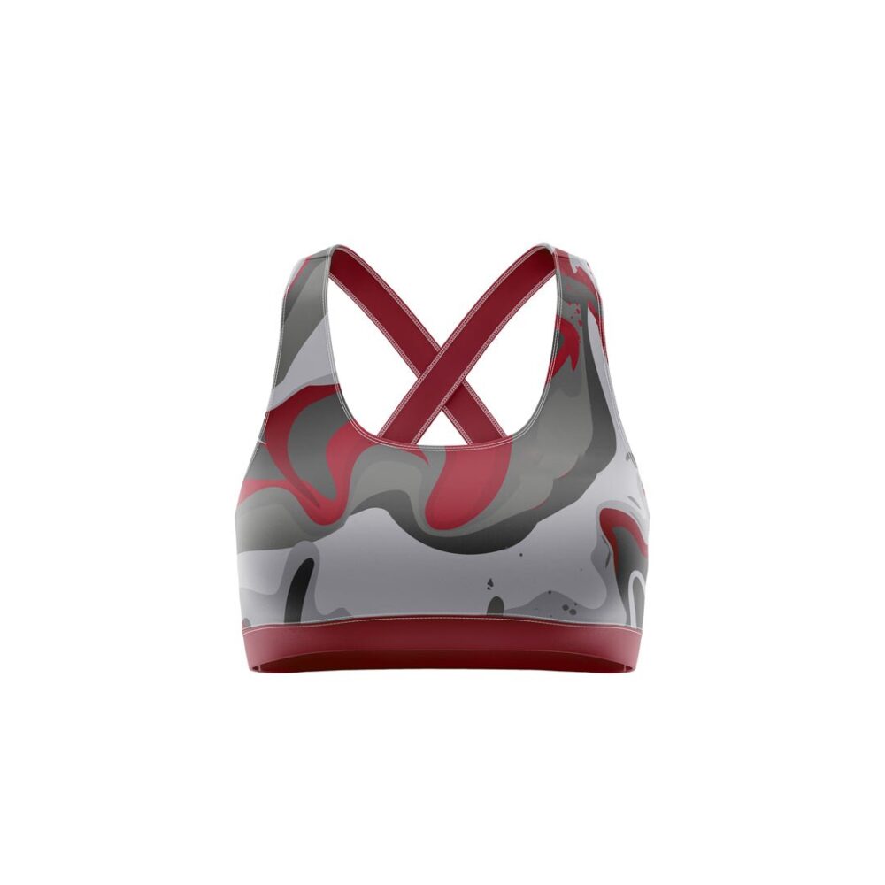 Women’s Sports Bra – Sublimated Design | Soft, Comfortable & Push-Up Support - Image 2