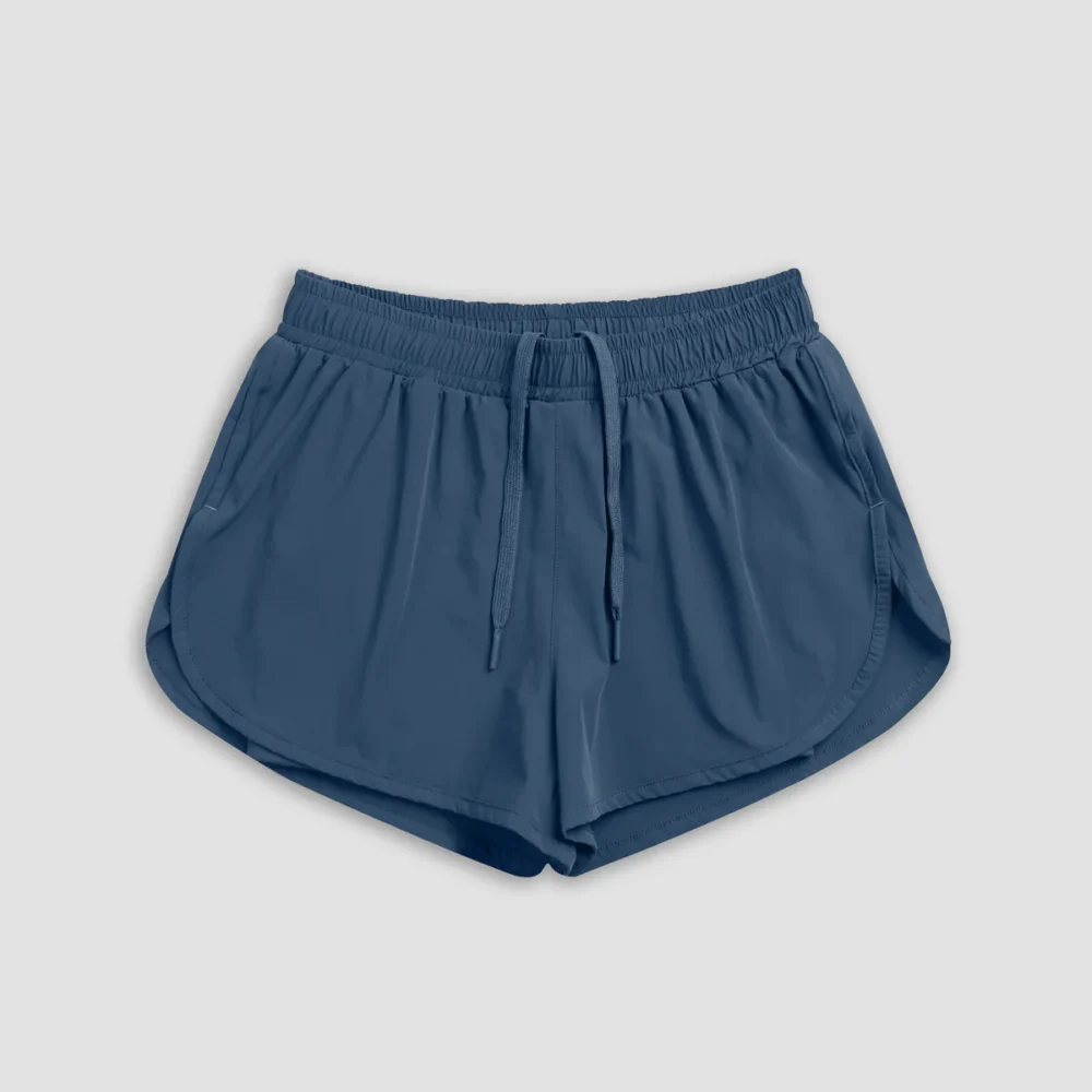 Women’s Breathable Summer Shorts – Blue Color | Lightweight & Adjustable Drawstring