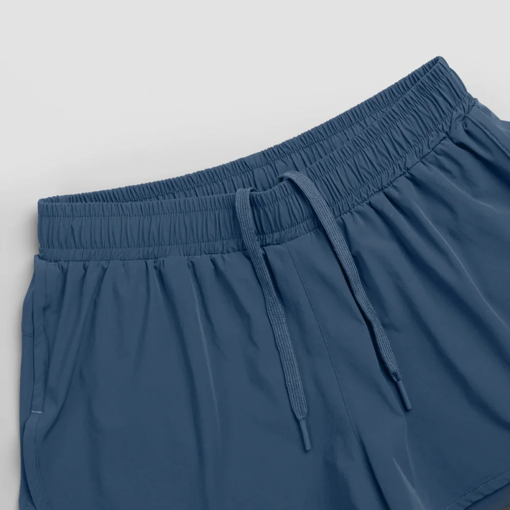 Women’s Breathable Summer Shorts – Blue Color | Lightweight & Adjustable Drawstring - Image 2