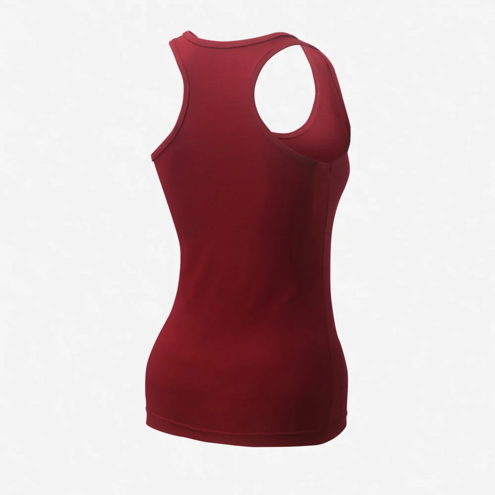 Women’s Maroon Tank Top – Comfortable Gym & Yoga Singlet | Breathable Activewear - Image 2