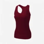 Women’s Maroon Tank Top – Comfortable Gym & Yoga Singlet | Breathable Activewear