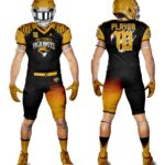 custom design American football uniforms sublimated American football uniform set