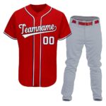 Custom Logo Baseball Uniforms High Quality Sublimated Design Baseball Uniforms OEM Service Baseball Jersey For Men