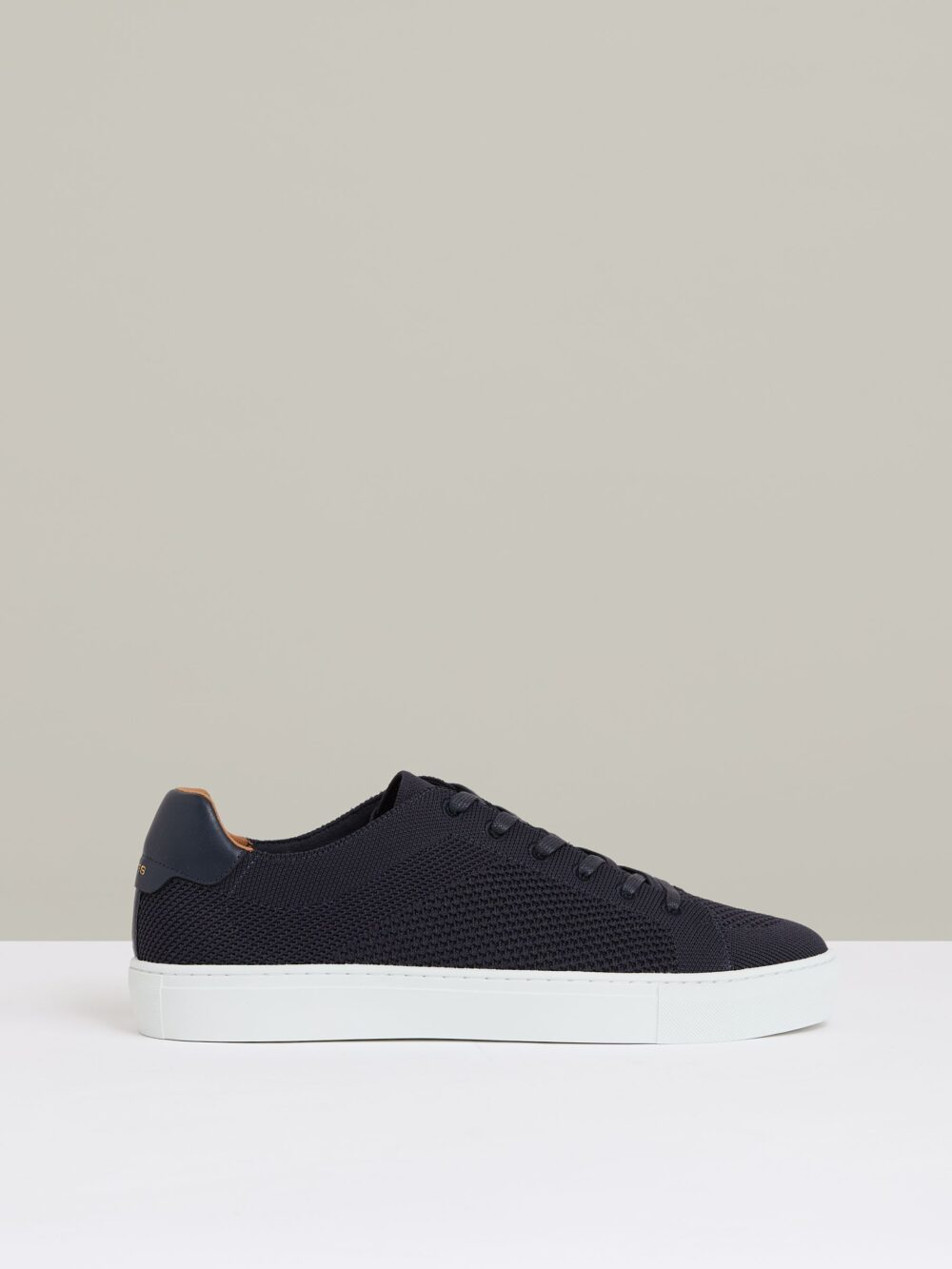 Knitted Low Top Trainers in Navy