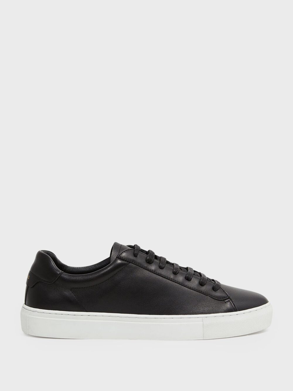 Leather Low-Top Trainers in Black