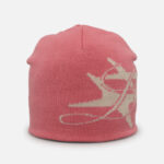 Loiter Hybrid Skull Knit Beanie Pink
