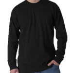 Long Sleeve Heavyweight 100% Cotton T-Shirt - Big Sizes