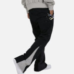 MNML Contrast Bootcut Sweat Pants Black
