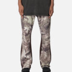 MNML Contrast Bootcut Sweatpants Tree Camo