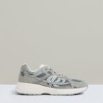 Nubuck and Mesh Trainers in Grey