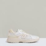 Nubuck and Mesh Trainers in White