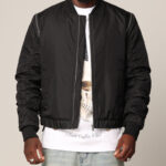 Saint Morta Hell Bat Bomber Jacket Black