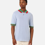 XXIII Kurt Knitted Polo Shirt Blue
