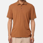 XXIII Luis Rib Polo Shirt Brown